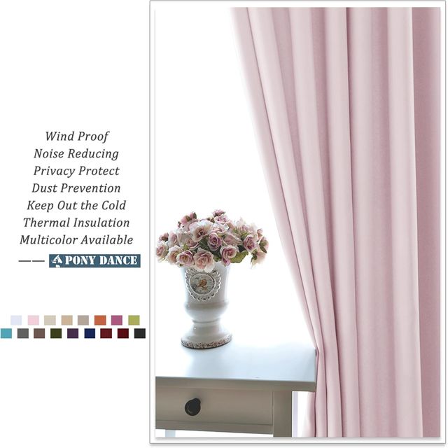 Cortinas opacas rosa 145x140 térmicas nuevas hogar