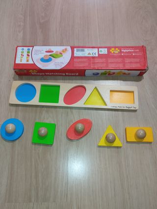 Tablero de combinación de formas madera