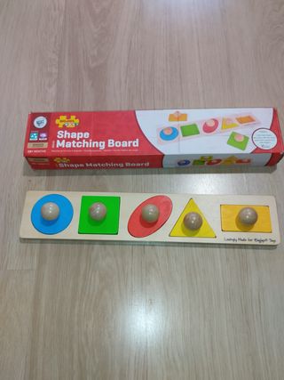 Tablero de combinación de formas madera