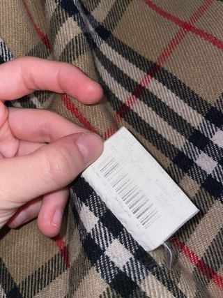Burberry gabardina Haymarket abrigo vintage