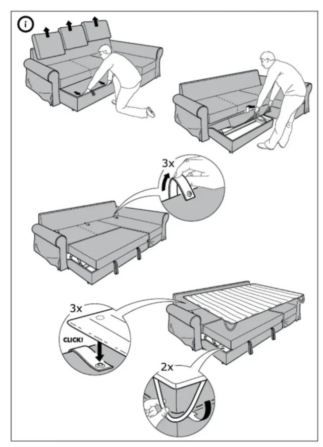Sofa cama Backabro Change lounge