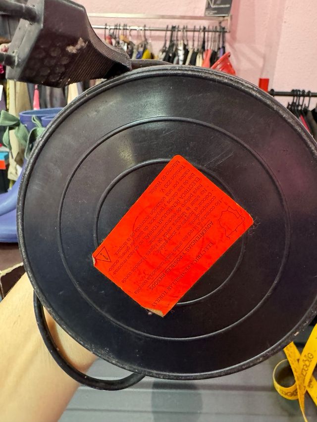 Lampara roja vintage de aluminio