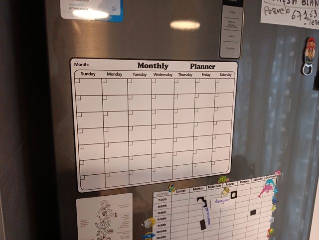 Calendario Imán Planificador Nevera 28x20