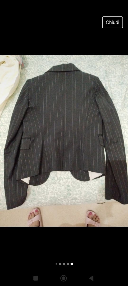 Tailleur gessato donna