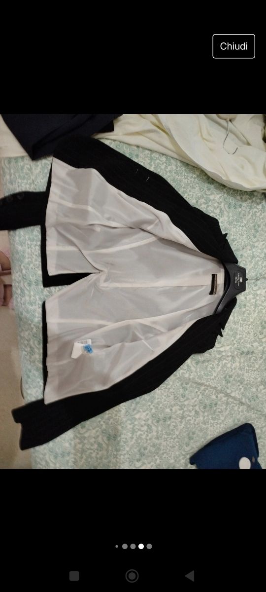 Tailleur gessato donna