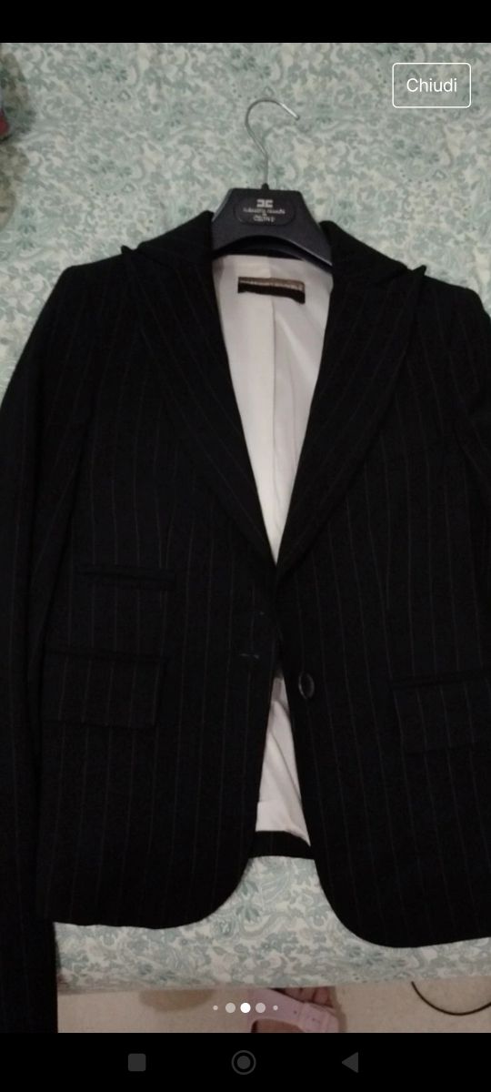 Tailleur gessato donna