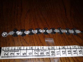 Bracciale in perline di vetro fatto a mano