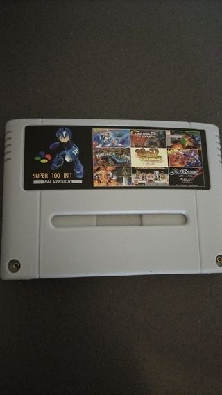 Cartuccia Gioco Snes 100 in 1 Pal version SNES
