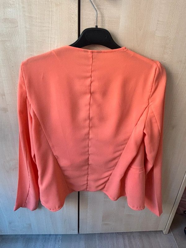 Blazer coral sin botones