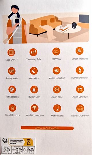 Cámara vigilancia IMOU Rex 3D 3K 5MP