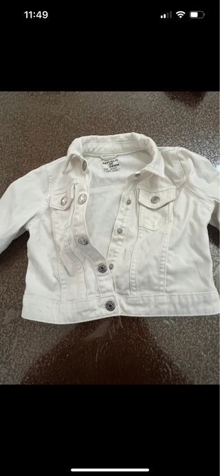 Giacca jeans OVS bianca bambina