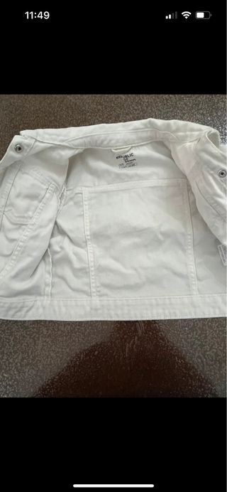 Giacca jeans OVS bianca bambina