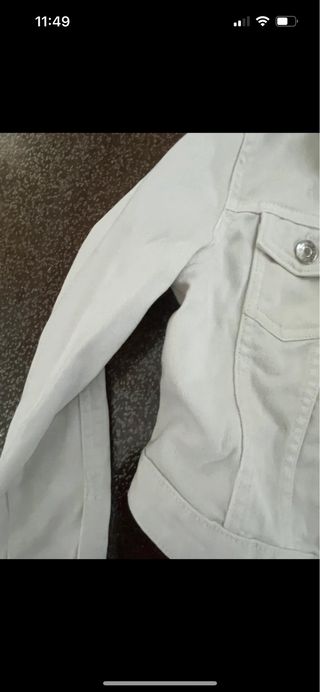 Giacca jeans OVS bianca bambina