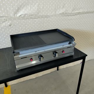 🍺​CO⌹  Plancha Hierro ½ Ranurada [70 cm] Gas