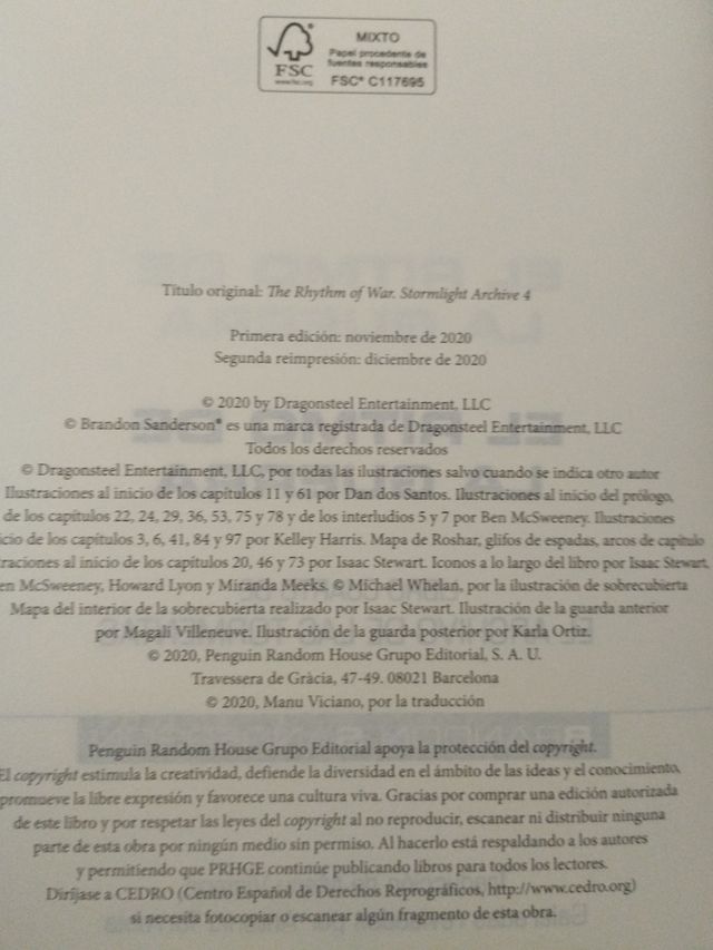 El Ritmo de la Guerra, B. Sanderson 