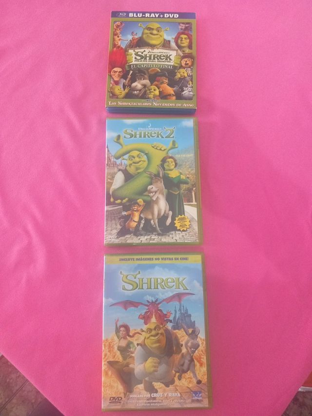 TODO !!PACK 2 DVD-1 BLURAY "SHREK 1-2-3"