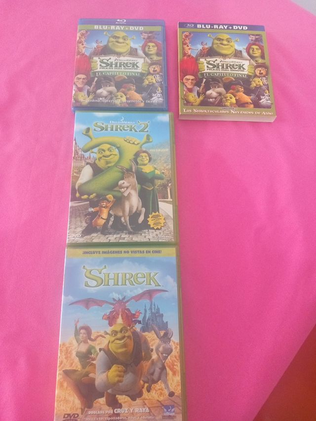 TODO !!PACK 2 DVD-1 BLURAY "SHREK 1-2-3"