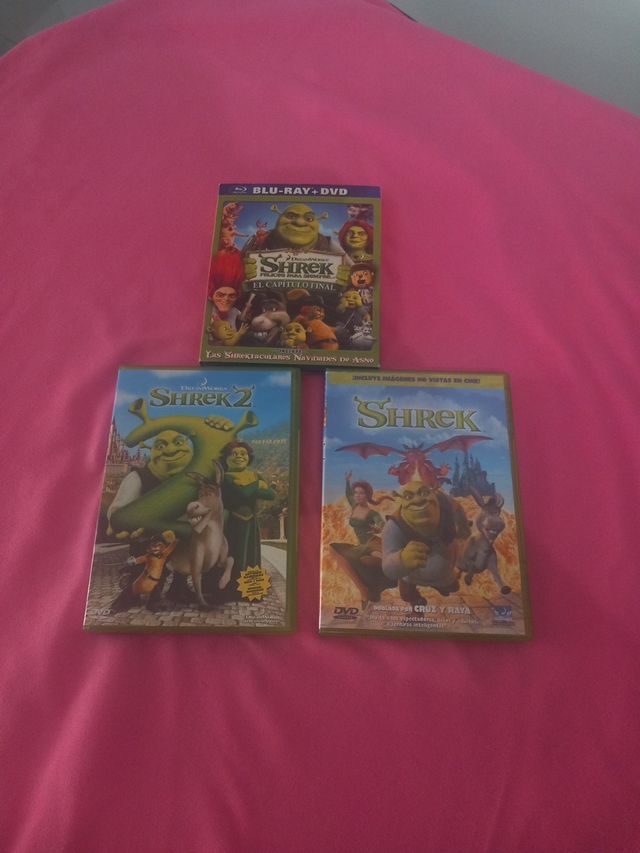 TODO !!PACK 2 DVD-1 BLURAY "SHREK 1-2-3"