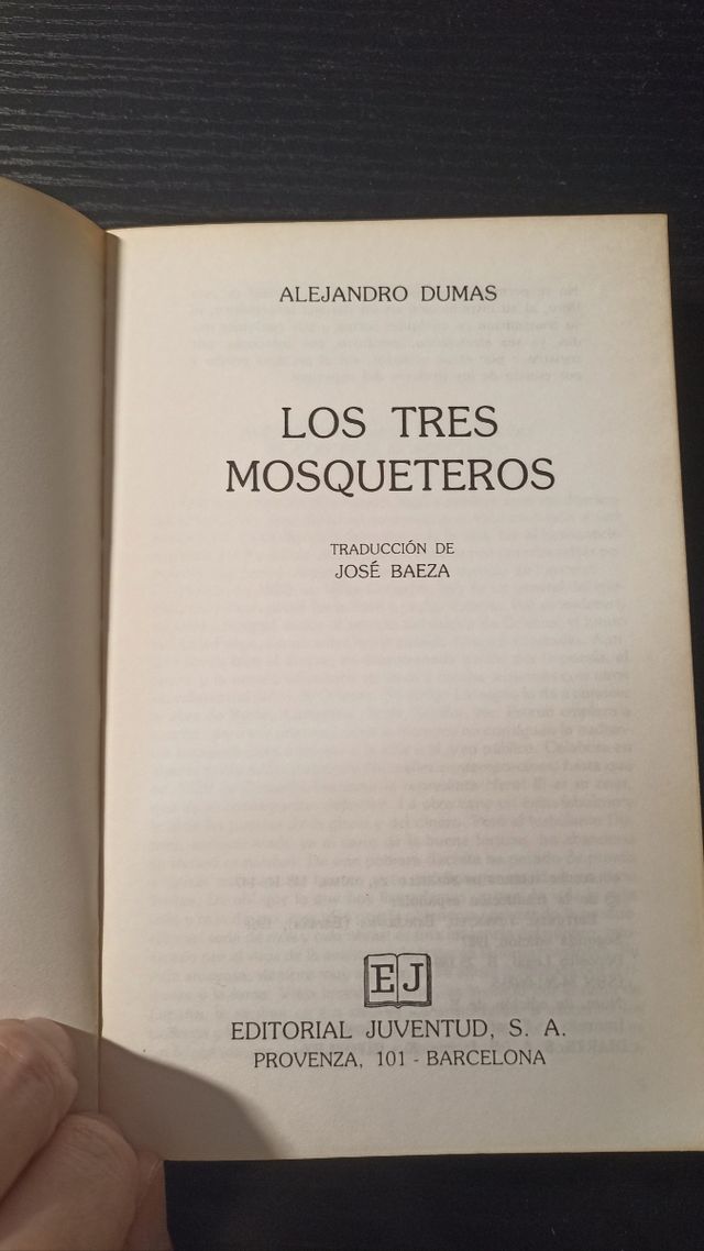 Los tres mosqueteros. Alejandro Dumas