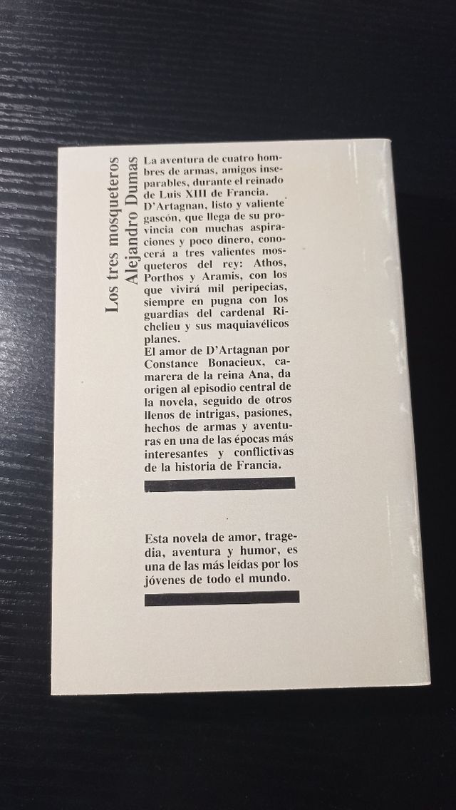 Los tres mosqueteros. Alejandro Dumas