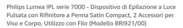 Philips Lumea Advaced IPL depilazione