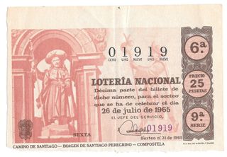 DÉCIMOS DE LOTERÍA ANTIGUOS