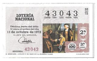 DÉCIMOS DE LOTERÍA ANTIGUOS