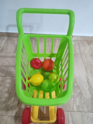 Carrito compra juguetes