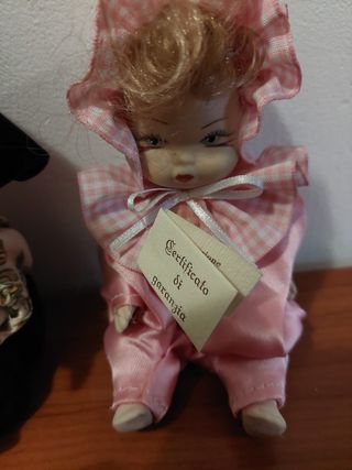 3 bamboline ceramica Capodimonte