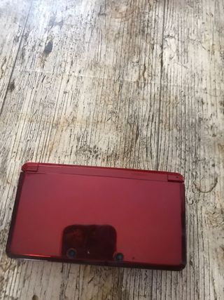 Nintendo 3ds rojo metalico