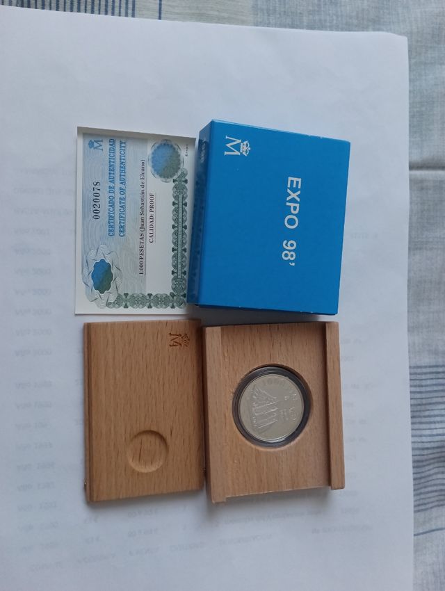 Moneda de mil pts.del 1998 Expo 98