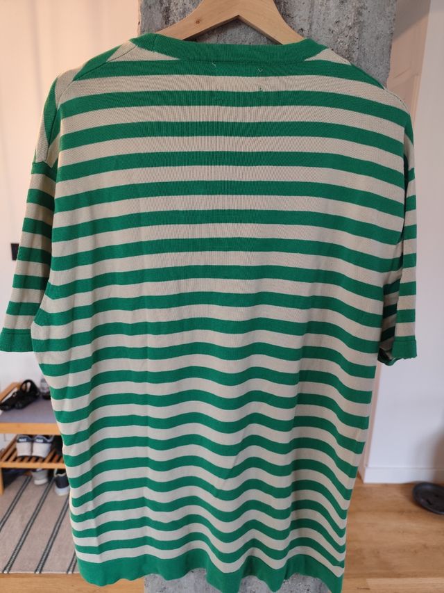 Camiseta rayas algodón Mango