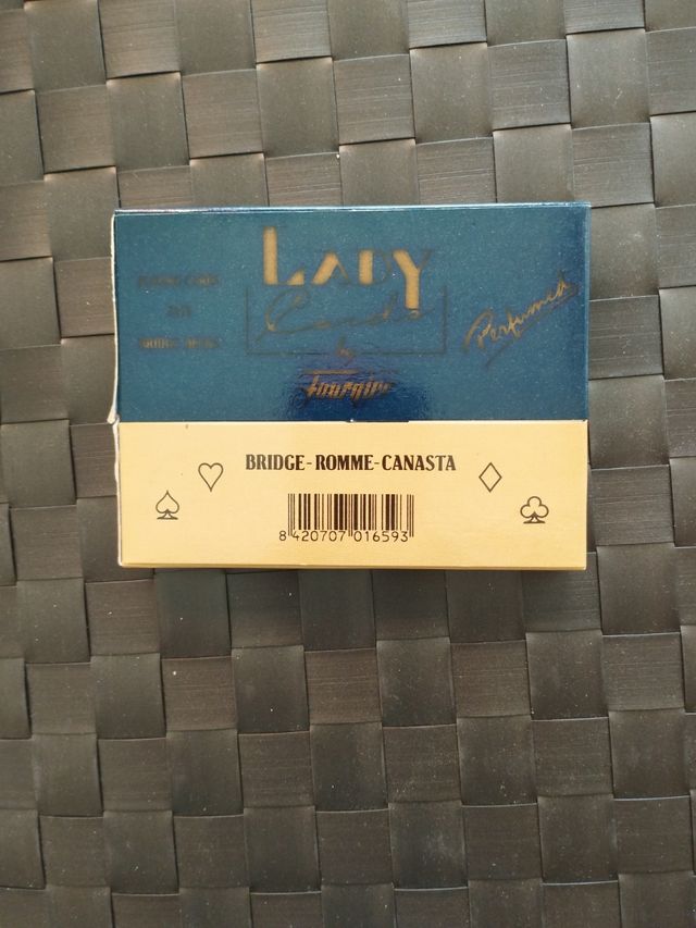 Baraja doble Lady Card. Bridge-Romme-Can