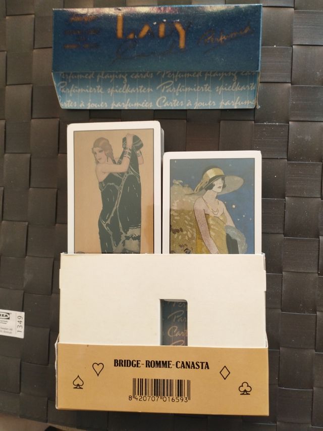 Baraja doble Lady Card. Bridge-Romme-Can