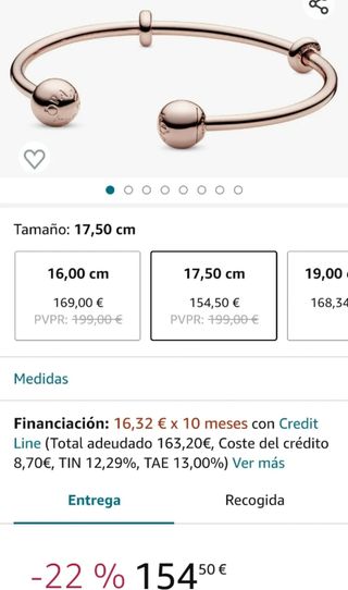 Pulsera Pandora reflexiones 17'5cm