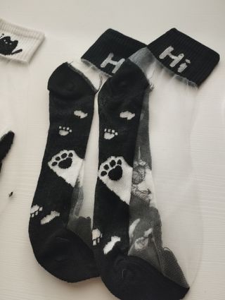 Calcetines transparentes de animales