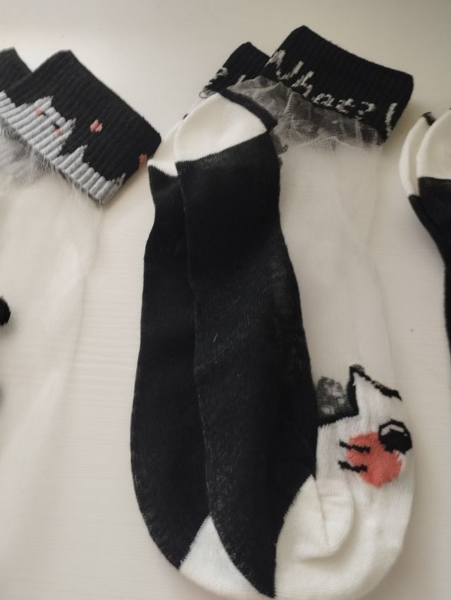 Calcetines transparentes de animales