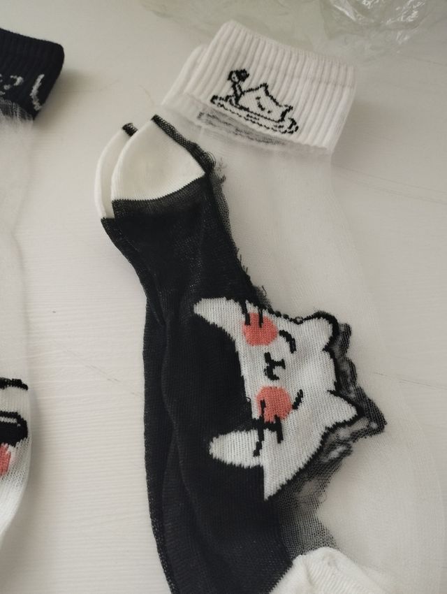 Calcetines transparentes de animales