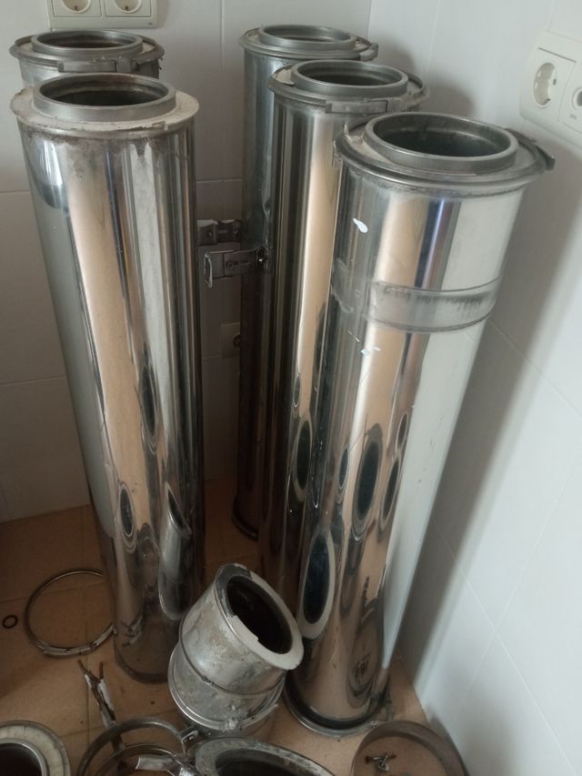 Tubos doble capa chimenea