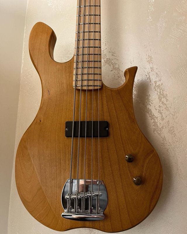 Basso 5 corde artigianale fatto a mano