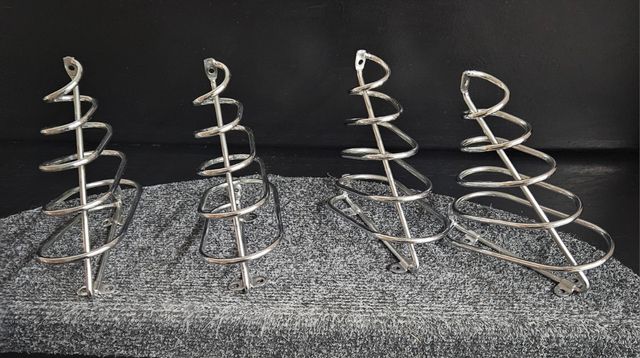 2 coppie Porta mensole acciaio