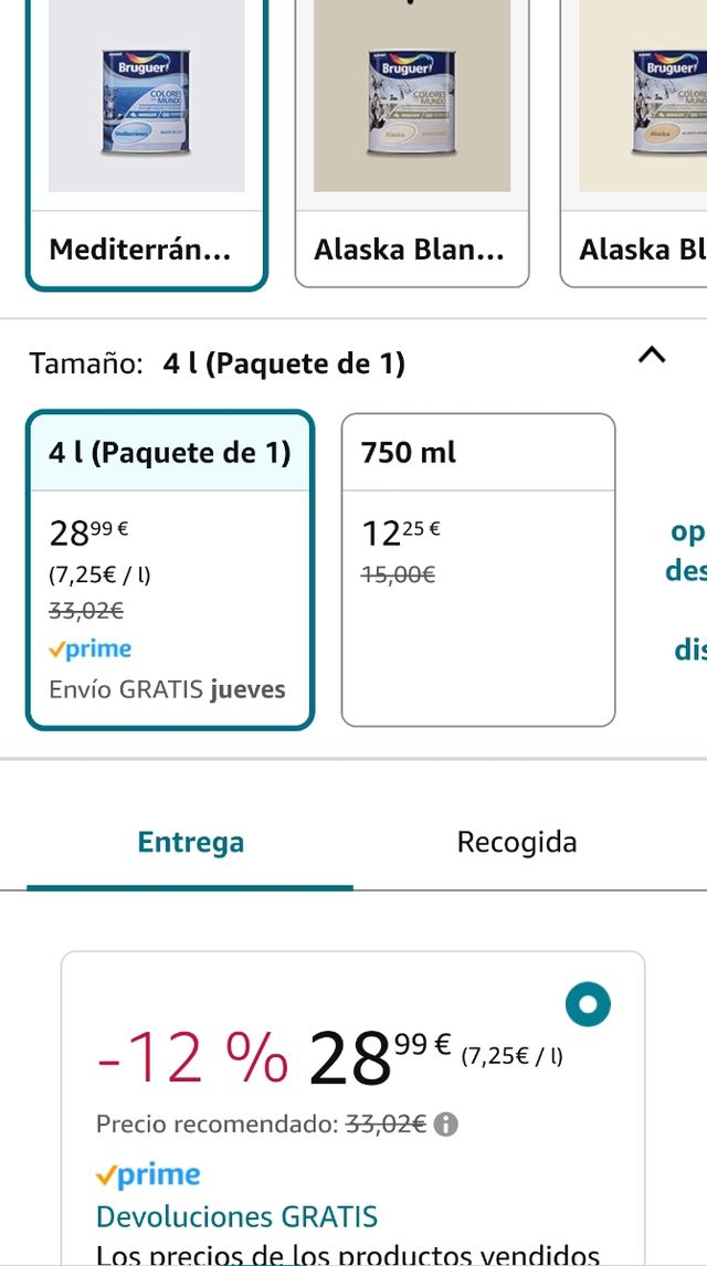 3x Pintura bruguer azul matiz de lila 3u