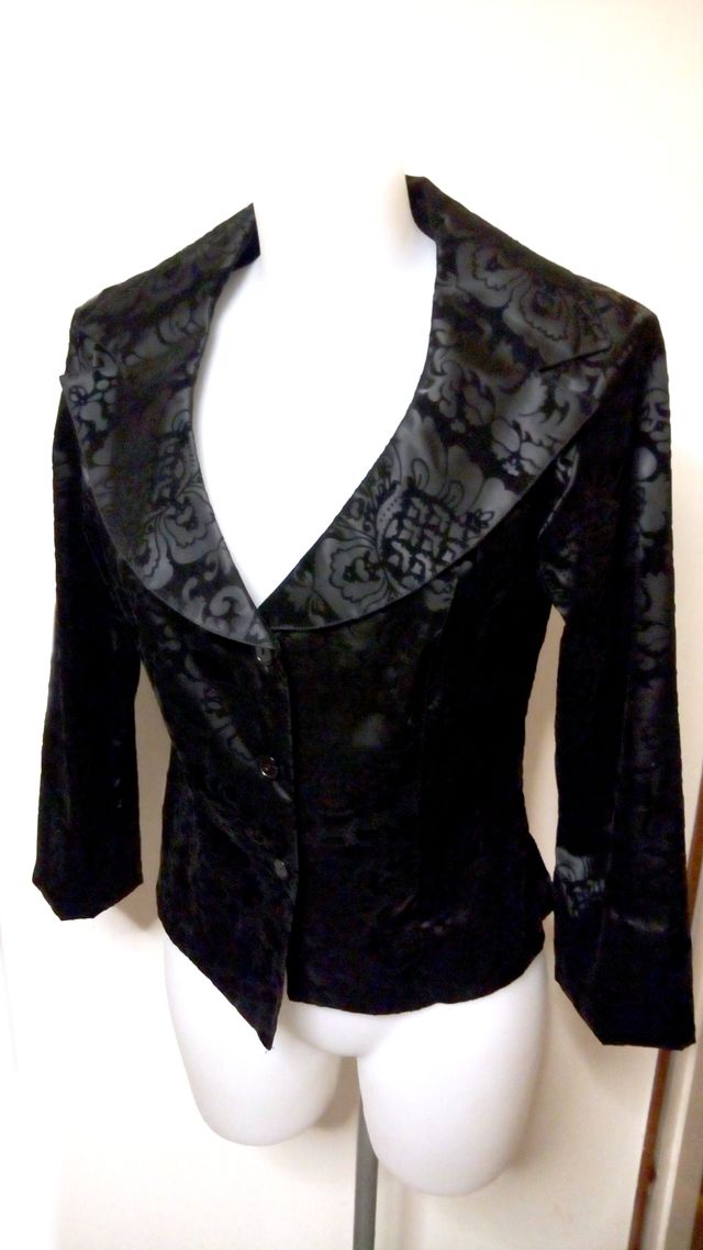 WRAPPER Giacca damascata nera