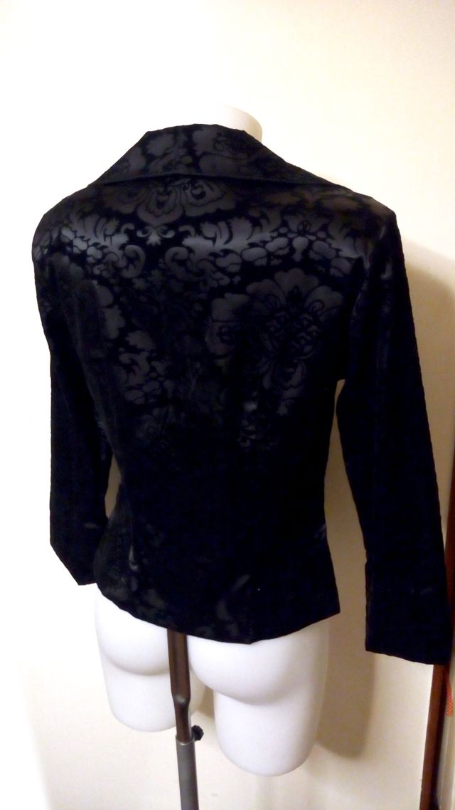 WRAPPER Giacca damascata nera