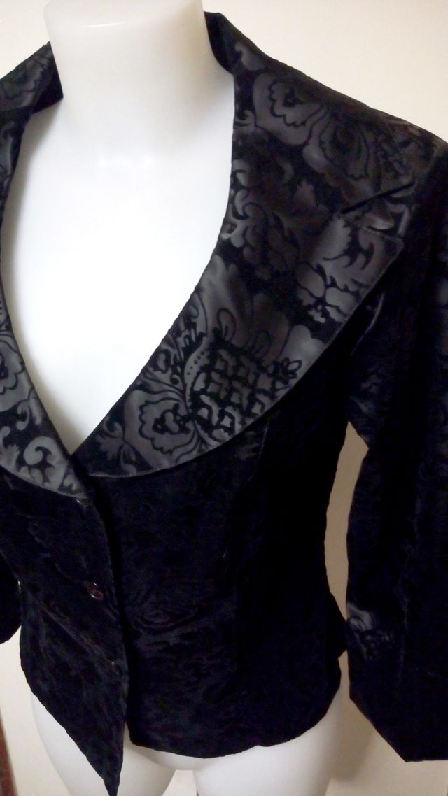 WRAPPER Giacca damascata nera