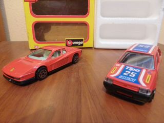 Burago pack 1/43 Fiat Tipo Ferrari Testarossa