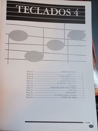 Libros. Curso teclados