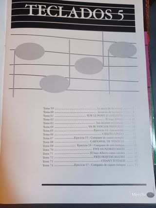 Libros. Curso teclados