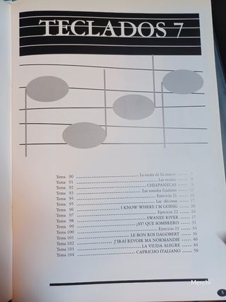 Libros. Curso teclados