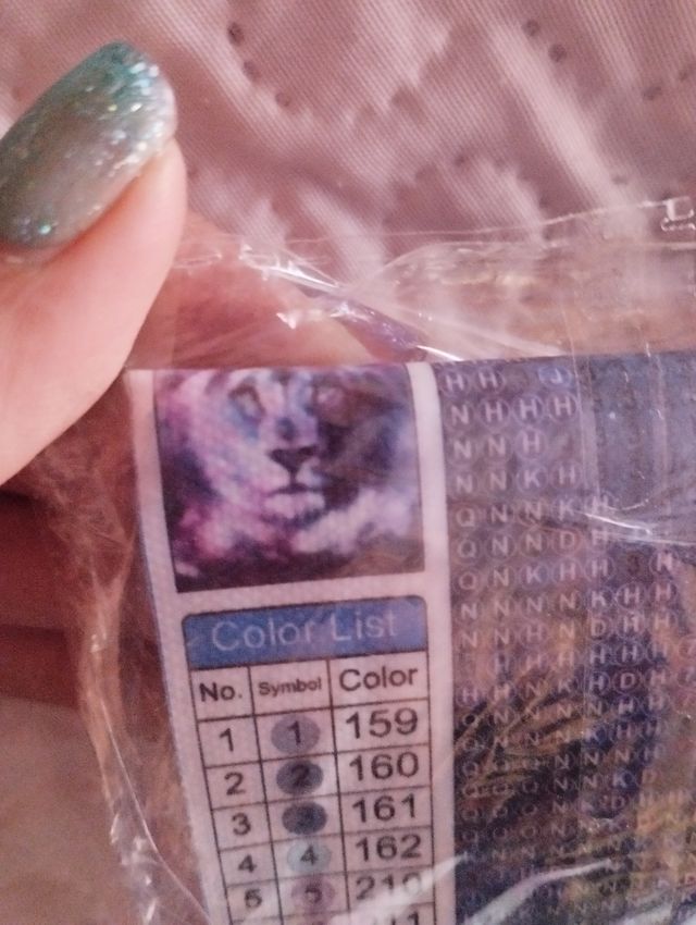 Cuadro diamantes DIY